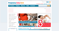 Desktop Screenshot of pregnancy-baby-care.com