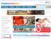 Tablet Screenshot of pregnancy-baby-care.com